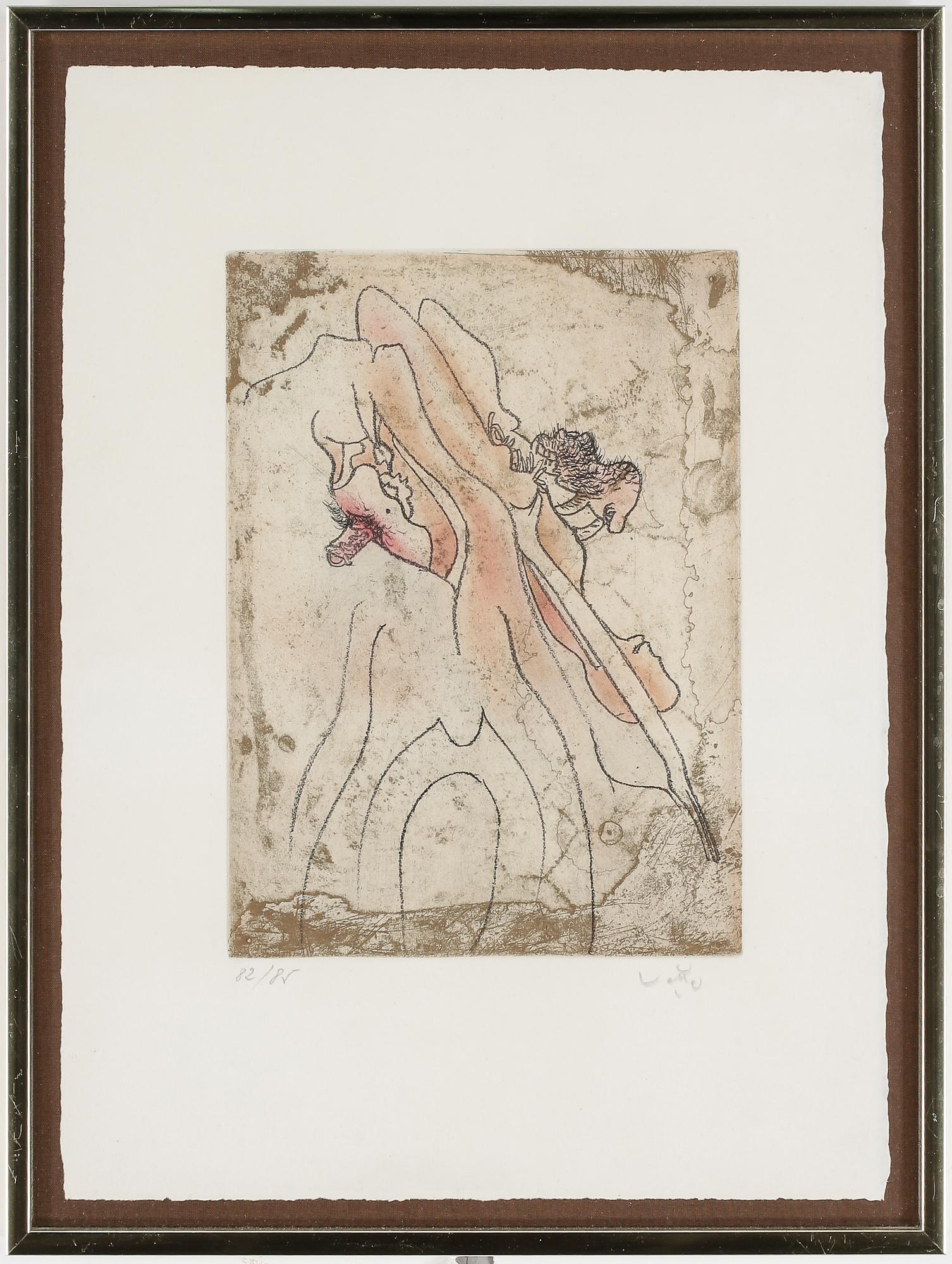 ROBERTO MATTA, 3 st, färgetsningar, signerade och numrerade 82/85 och 49/85.