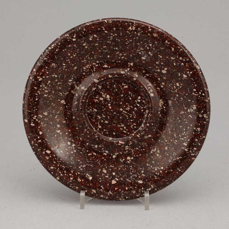 Tazza, porfyr, 1800/1900-tal.