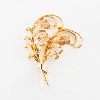 Studio Stigbert, Brooch 18K gold, Heribert Engelbert Stockholm 1945.