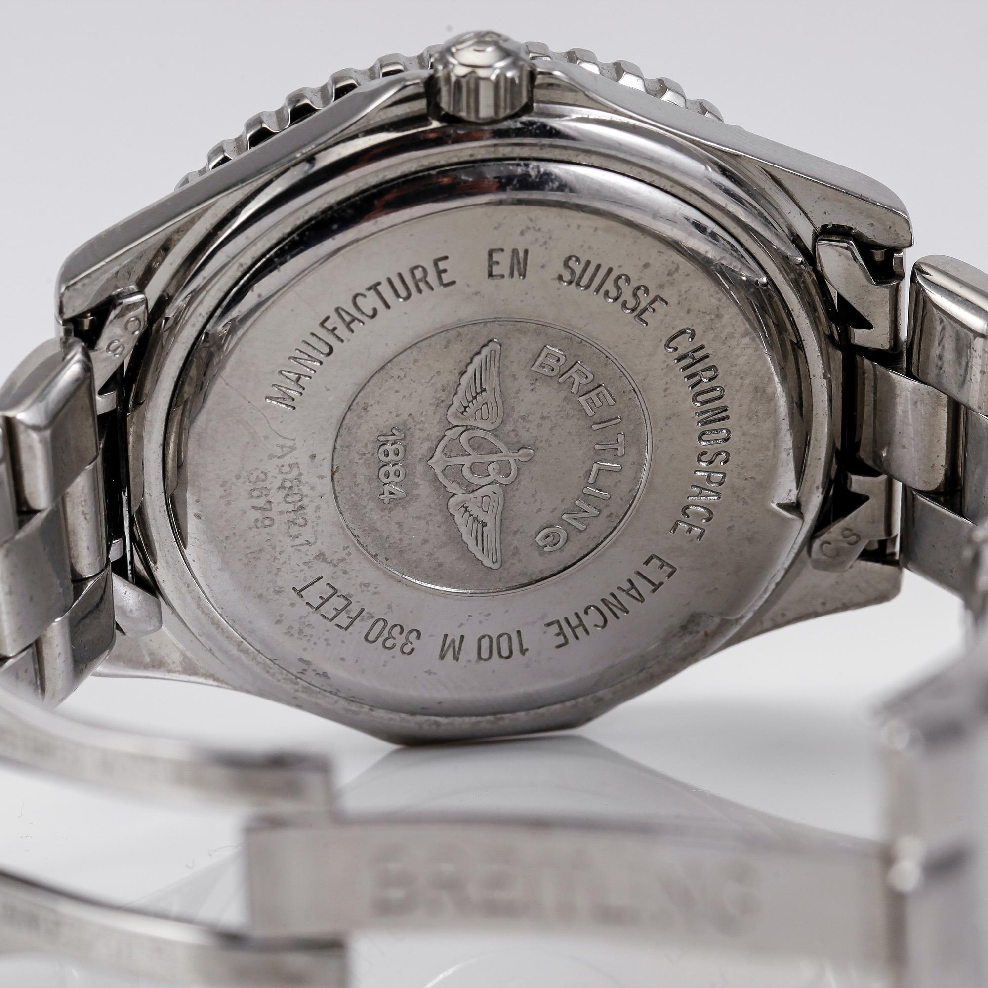 ARMBANDSUR, stål, Breitling, Chronospace.