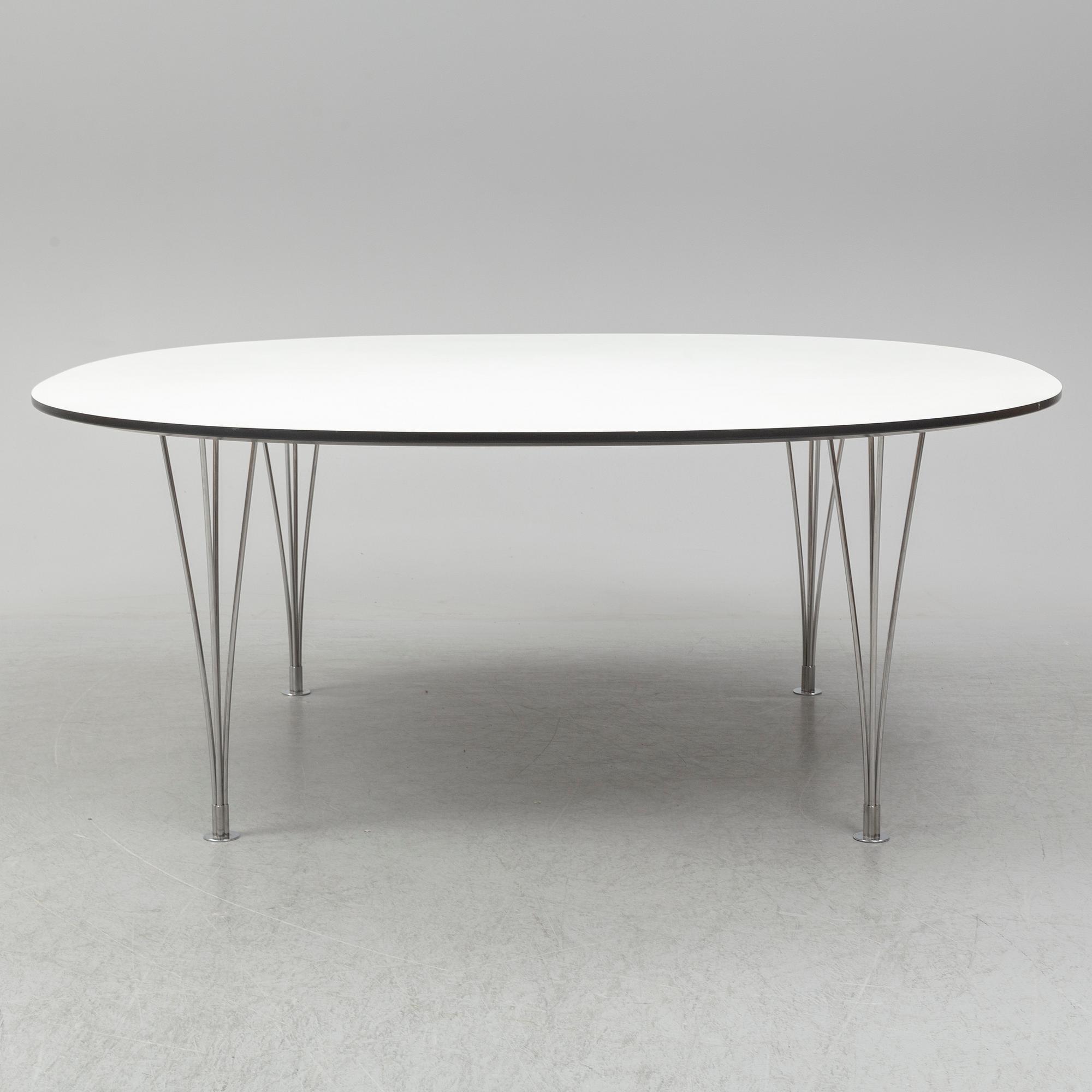 BRUNO MATHSSON & PIET HEIN, a 'Supercirkel' table, Bruno Mathsson International, Värnamo, 2013.