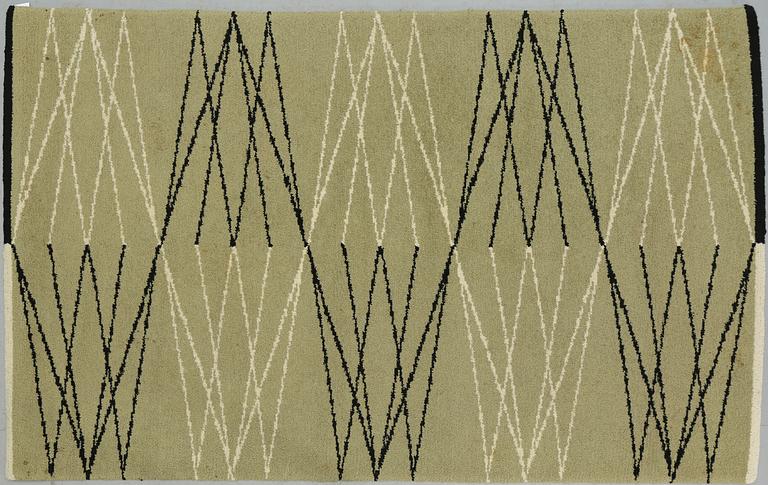 MATTA, sniljeflossa, "Bruzaholm", Aina Kånge, 1900-talets mitt, 199 x 132 cm.