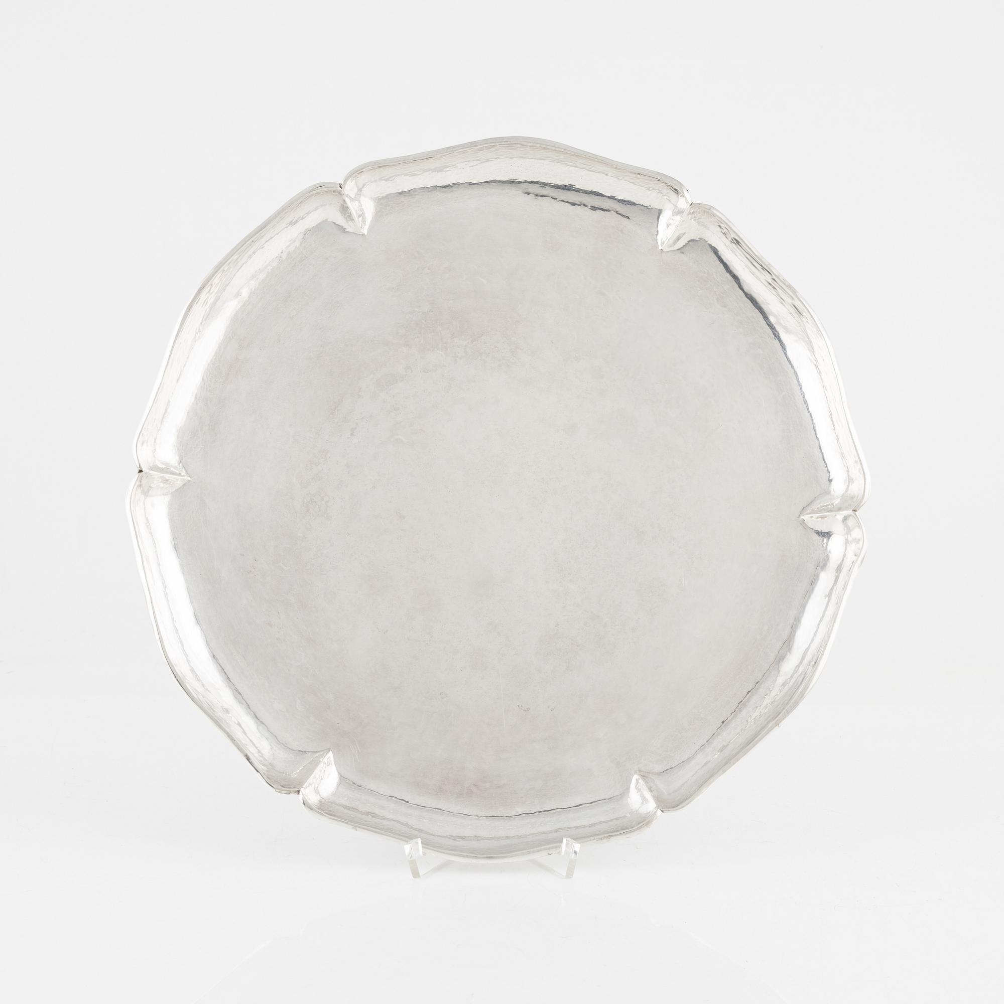 A Peruvian Sterling Silver Tray, 1950s.