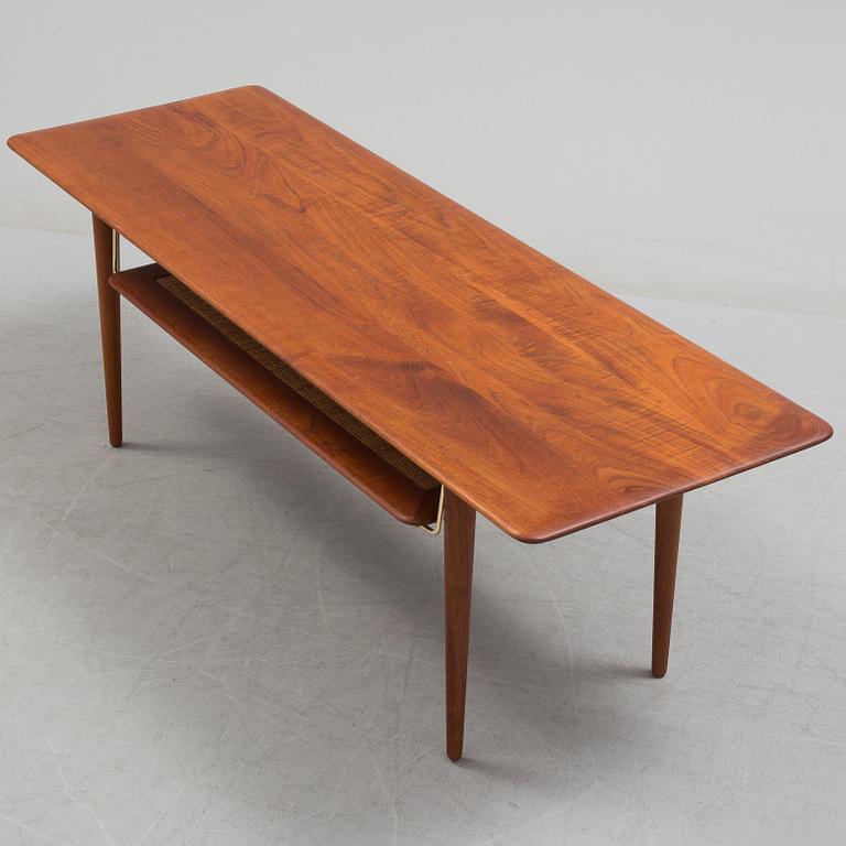 A teak sofa table by Peter Hvidt & Orla Moolgaard Nielsen, France & Søn. Denmark 1950/1960s.