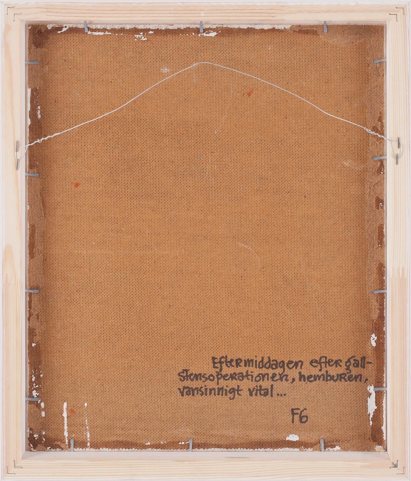 INGEGERD TORHAMN, olja på pannå. Monogramsign.