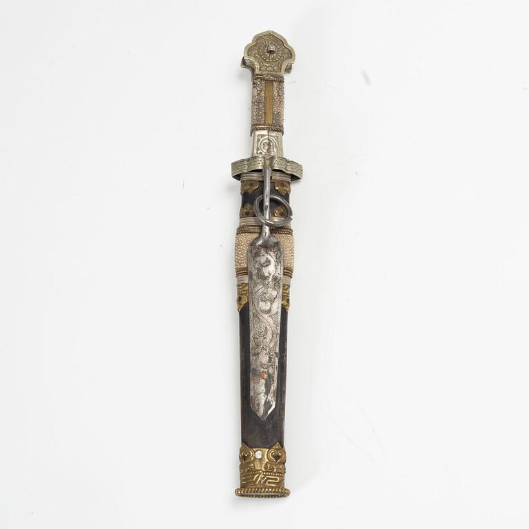 Kniv, Tibet, omkring år 1900.