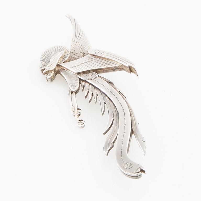 Wiwen Nilsson, Brooch sterling silver, Lund 1970.