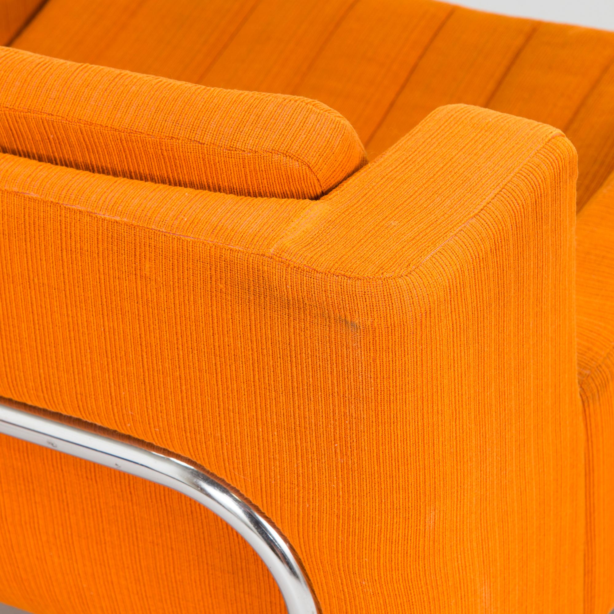 Esko Pajamies, a pair of 1970's 'Contra' easy chairs for Asko, Finland.