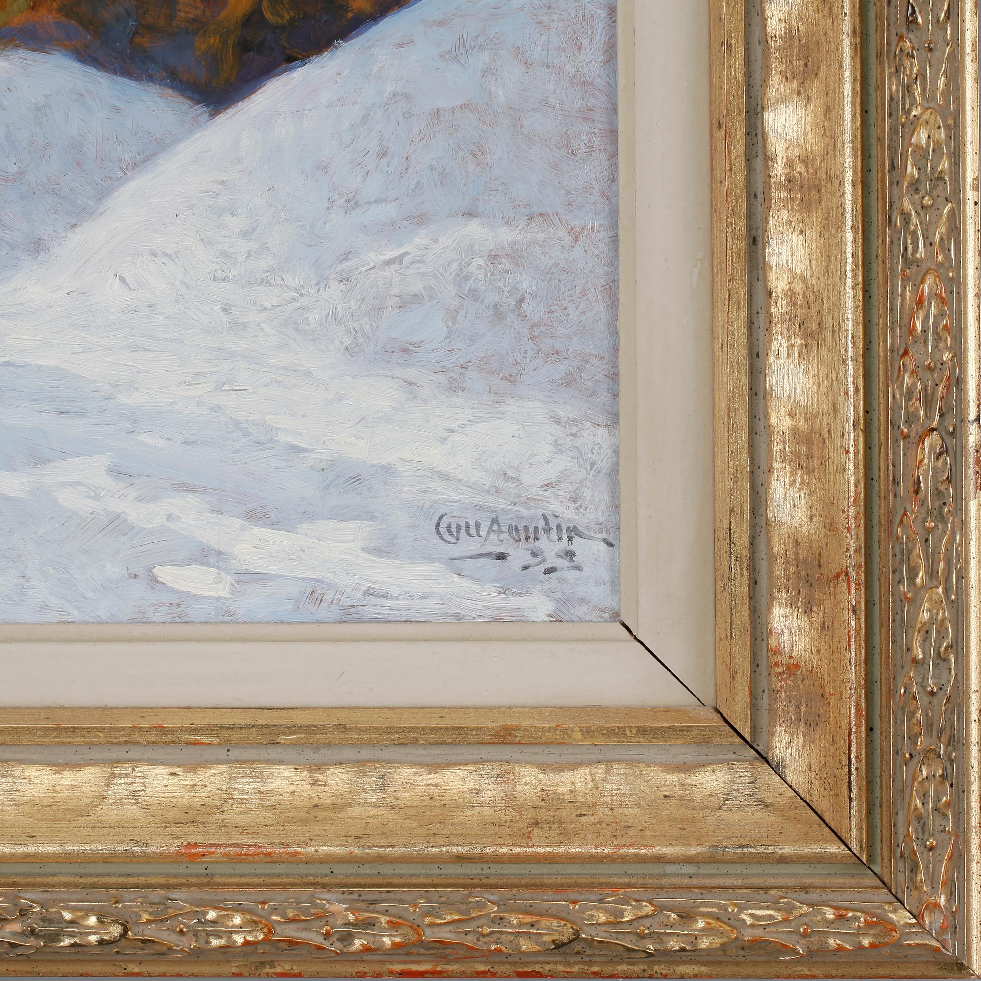 OKÄND KONSNTÄR, olja på pannå. Sign och dat -33.