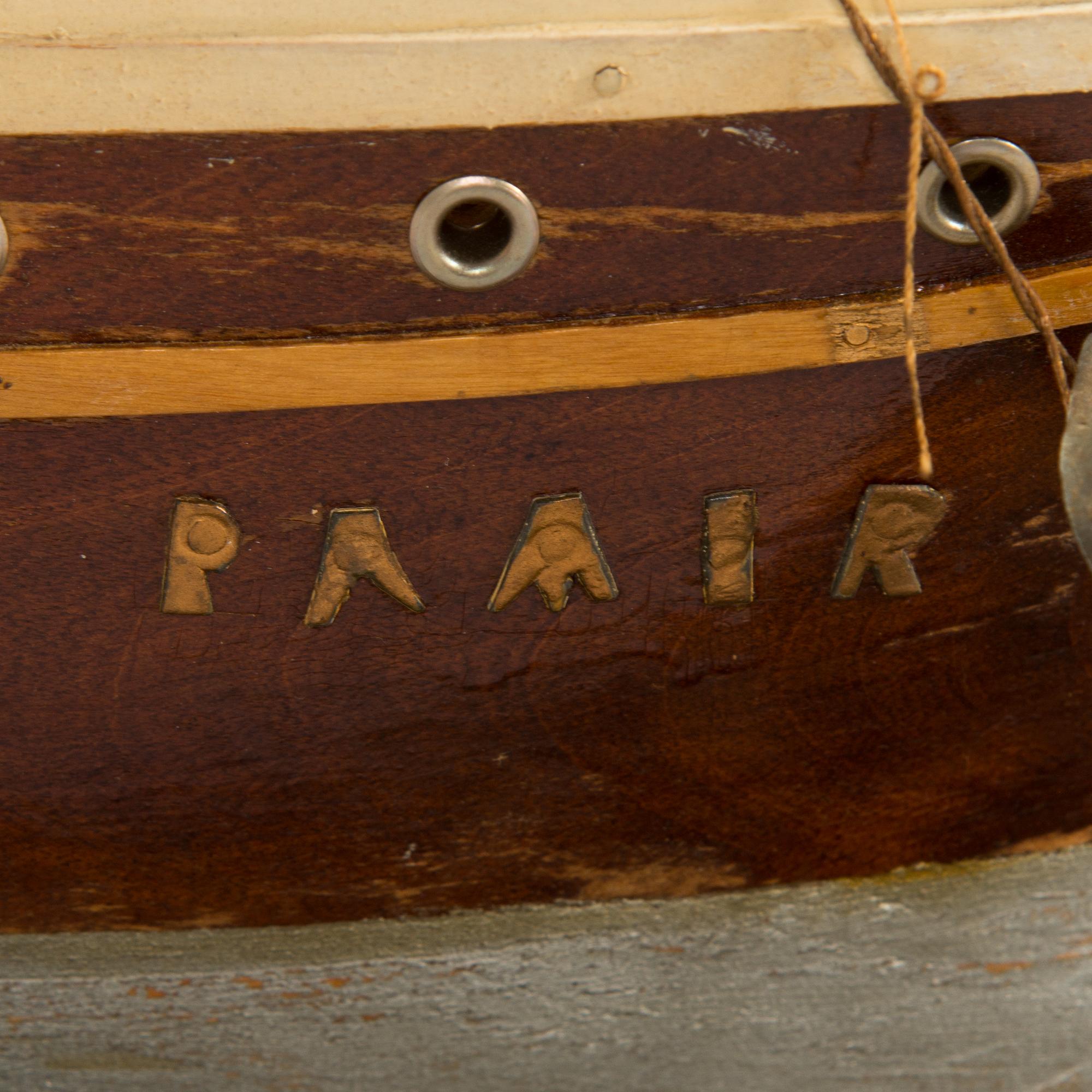 Model ship, four-masted barque "Pamir", early 20th century.