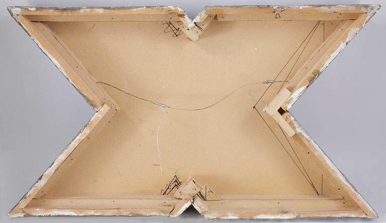 ERNST BILLGREN, blandteknik på pannå med mosaikram. Utförd 1986.