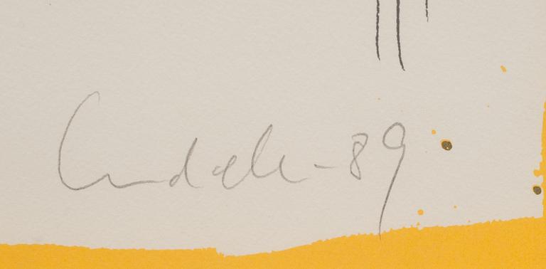 ULF LUNDELL, färglitografi, signerad och daterad -89, numrerad 95/100.