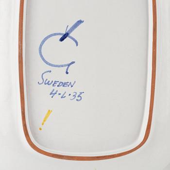 Stig Lindberg, fat, 2 st, Gustavsbergs studio.