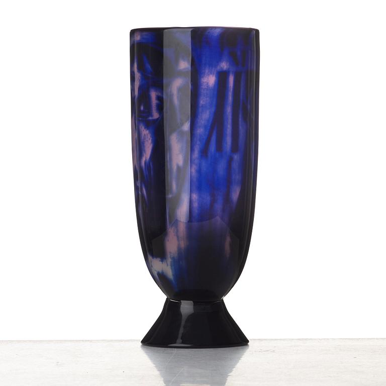 Wilke Adolfsson, WILKE ADOLFSSON, & John Ford, a unique "graal" glass vase, "The Prophet", Sweden 1991.