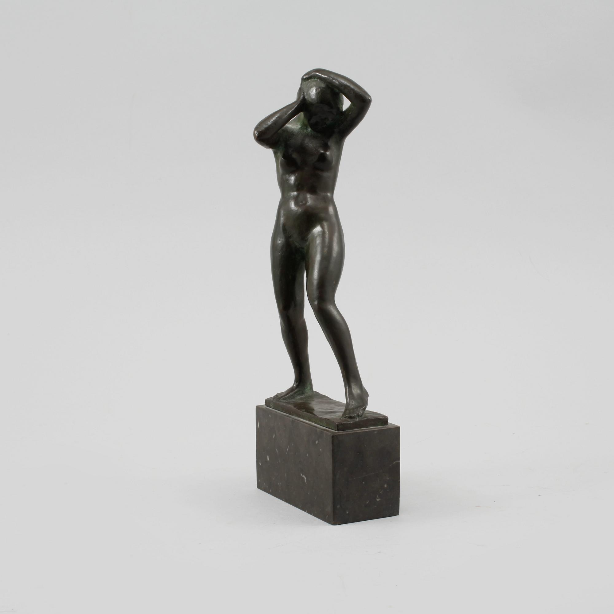 OSCAR JOHANNESSON, skulptur, brons, signerad.