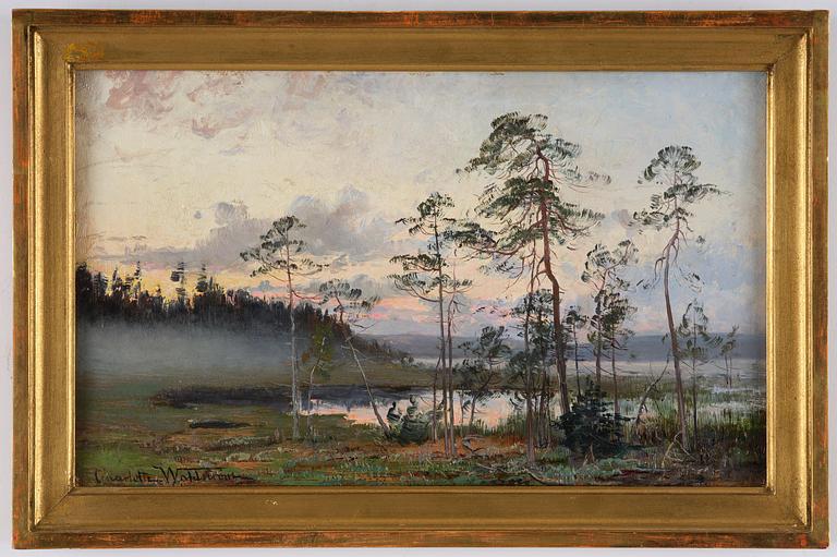 Charlotte Wahlström, Skymning vid vattnet.