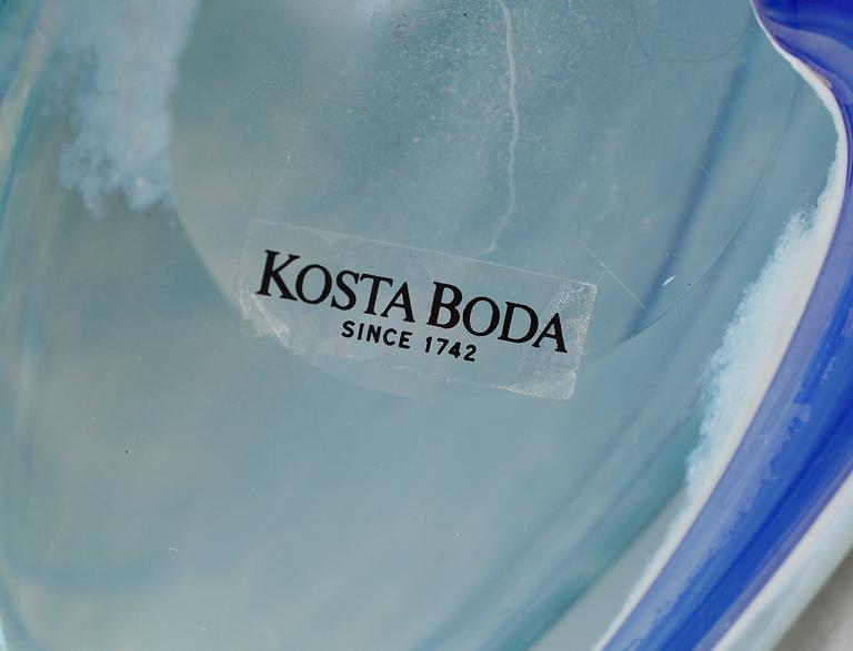VAS SAMT FLASKA, glas, Ulrica samt Bertil Vallien, Kosta Boda.