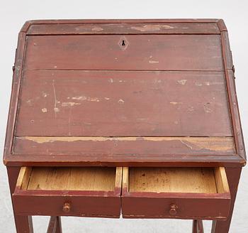 Writing desk, folk art, Gullgruva, Hälsingland, early 19th century.