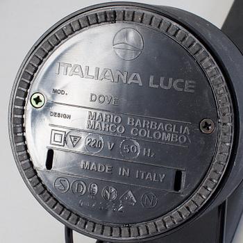 MARIO BARBAGLIA & MARCO COLOMBO, 3 table lamps, plastic, "Dove", Italiana Luce, late 20 th century.