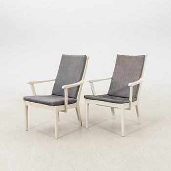 Carl Malmsten, armchairs a pair "The Armoursmith".