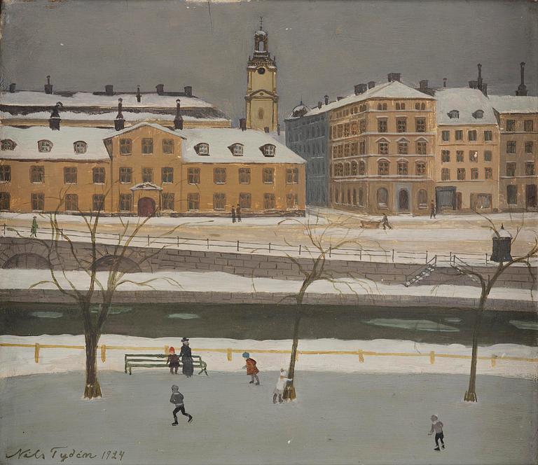 Nils Tydén, Ryningska palatset seen from Riddarholmen.