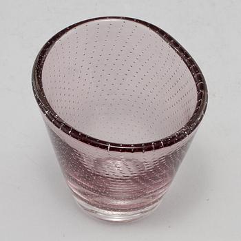 SKÅL, glas, Gunnel Nyman, Nuutajärvi Notsjö, omkring 1900-talets mitt.