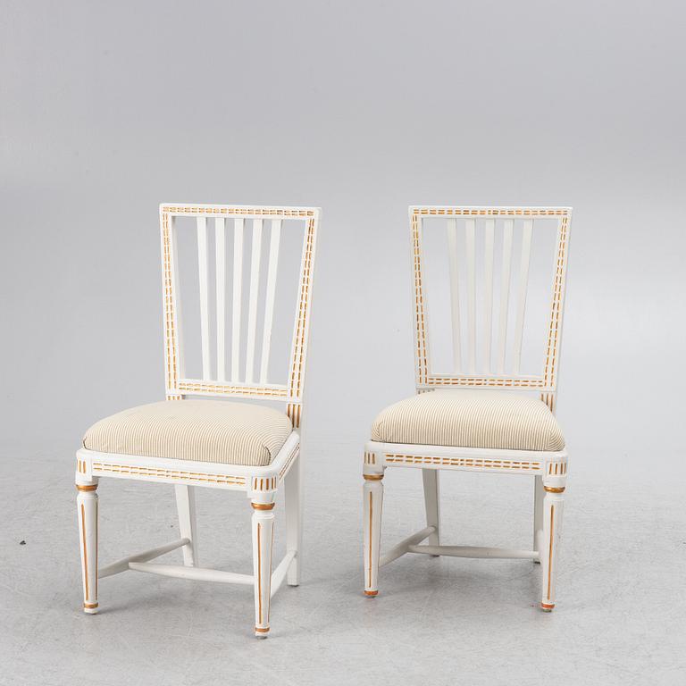 Chairs, a pair, Gustavian style, 19th century.