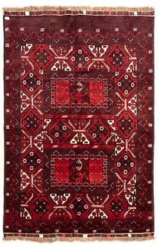 An old Afghan carpet 231x164 cm.