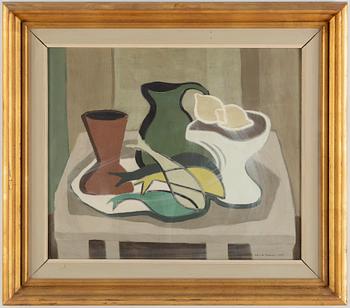 LAILA PRYTZ, oil on panel, signed and dated 1952.