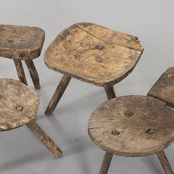 FIVE STOOLS.