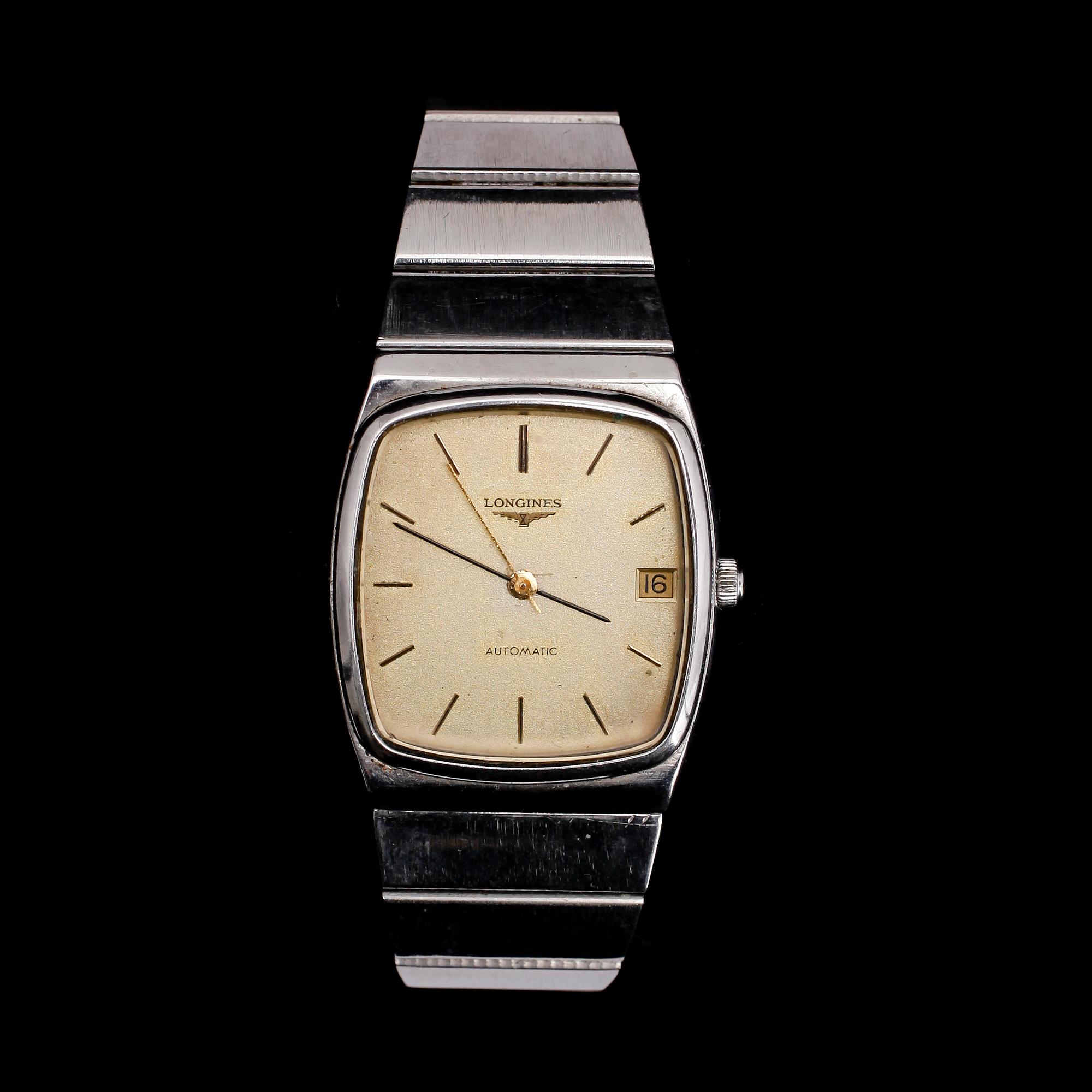 HERRARMBANDSUR, stål, Longines Automatic.