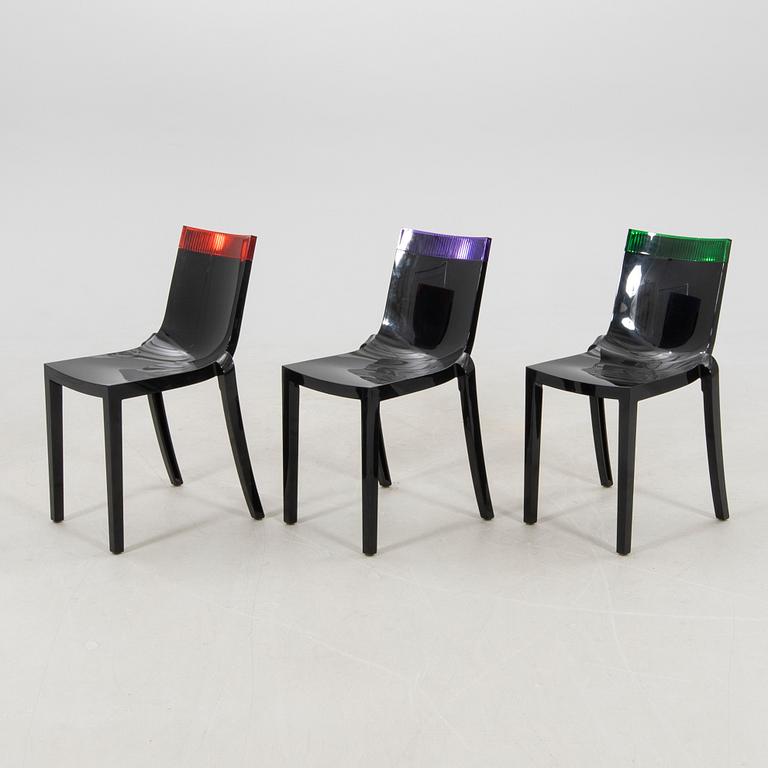 Chairs, 5 pcs "Hi cut", Kartell, 21st century.