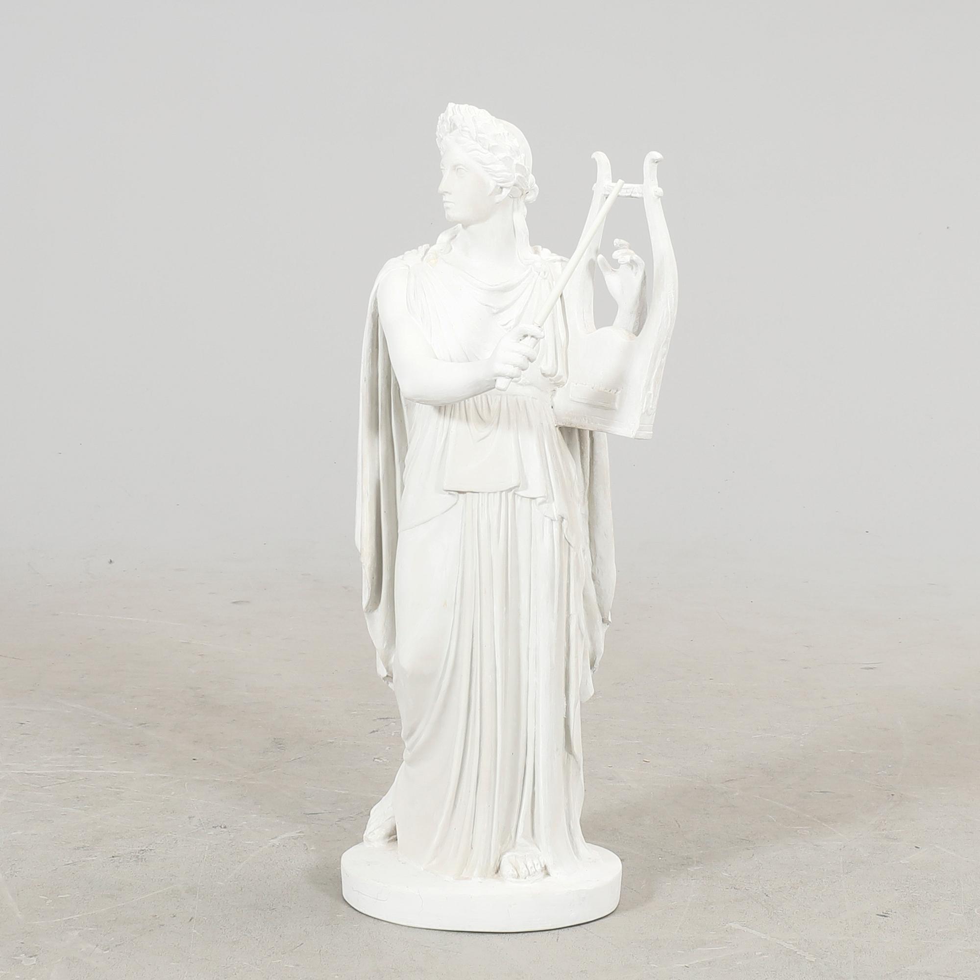 A plaster statue of Erato modern copy.