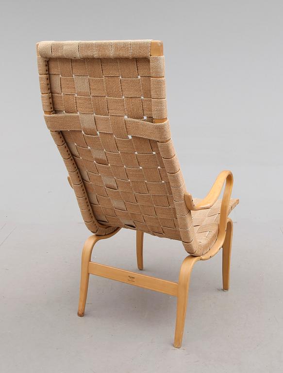 FÅTÖLJ, "Eva hög", Bruno Mathsson, 1900-talets andra hälft.