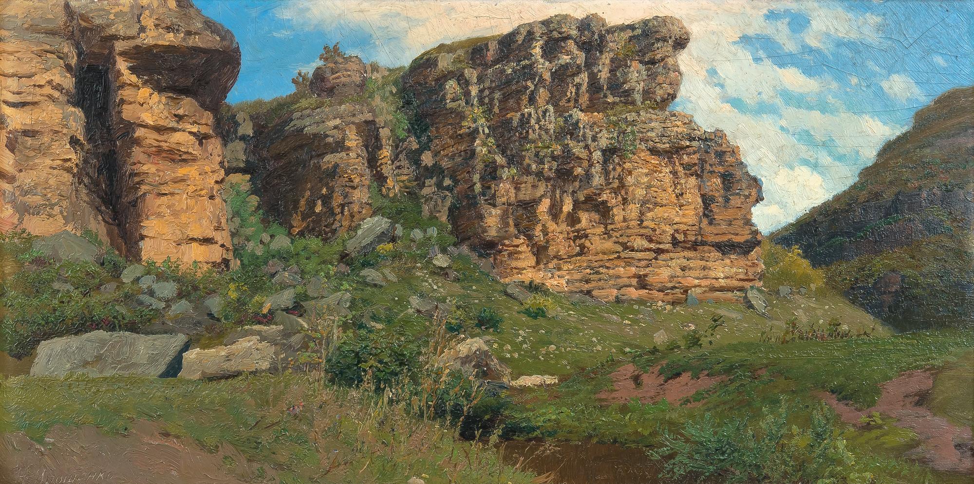 Nikolai Aleksandrovits Yaroshenko, ROCKS NEAR KISLOVODSK.