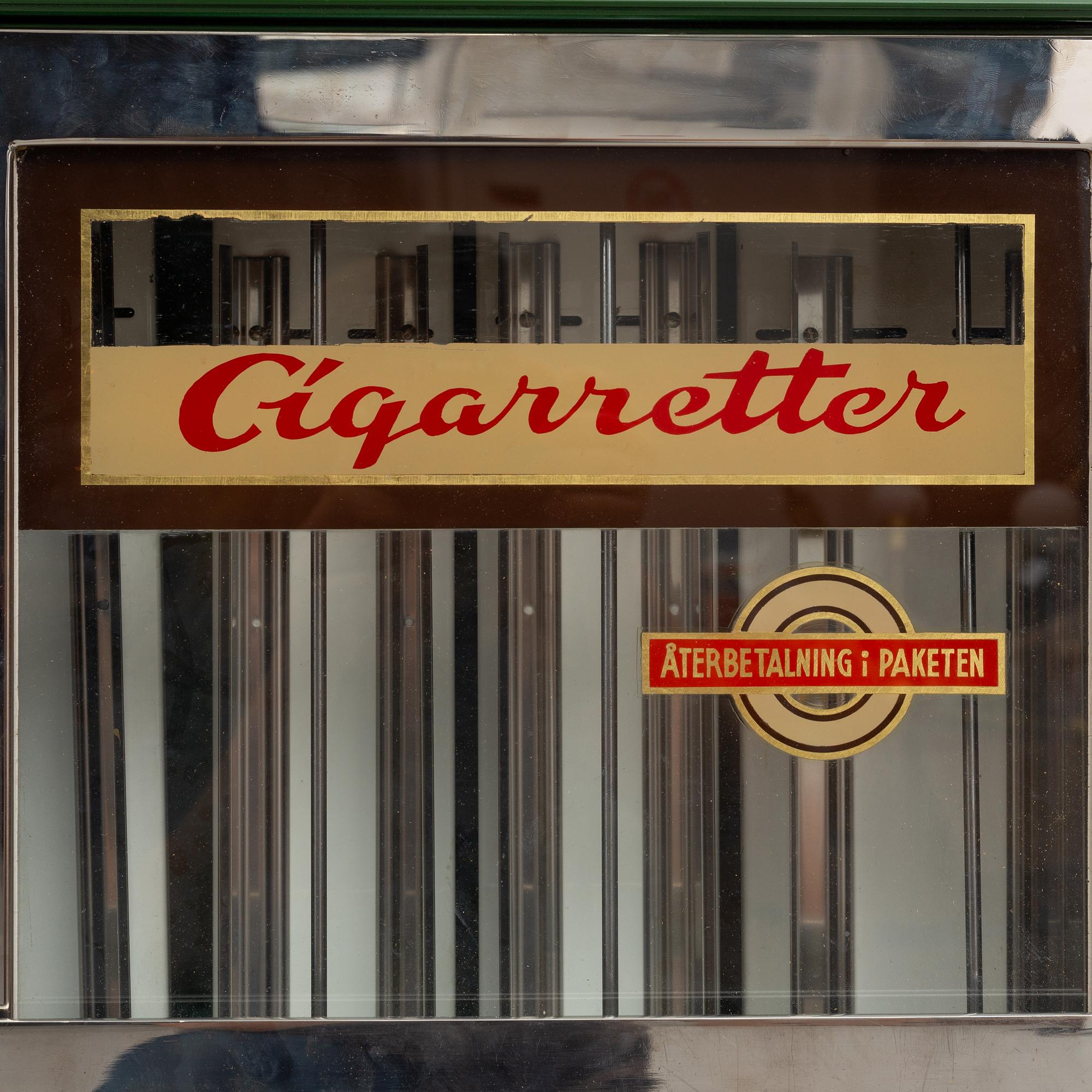 CIGARETTAUTOMAT, 1900-talets andra hälft.