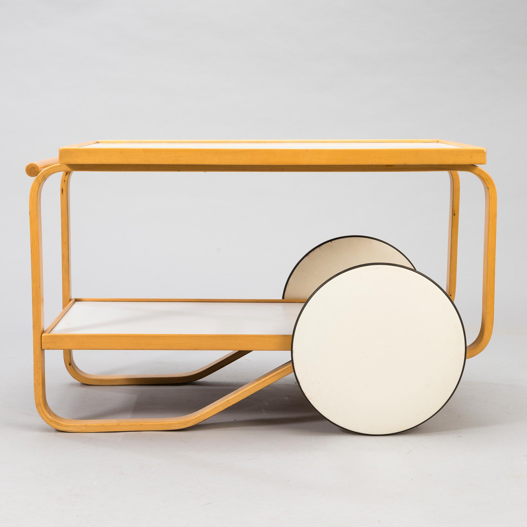 ALVAR AALTO, A mid-20th-century tea trolley 98, for Artek.