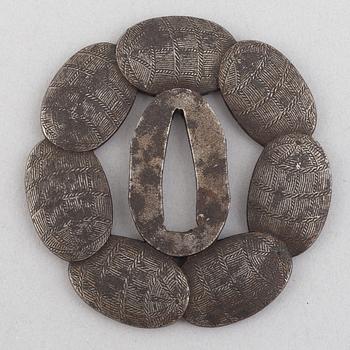 Tsuba, mei, Bushu Ju Tadatoki, ca 1780.