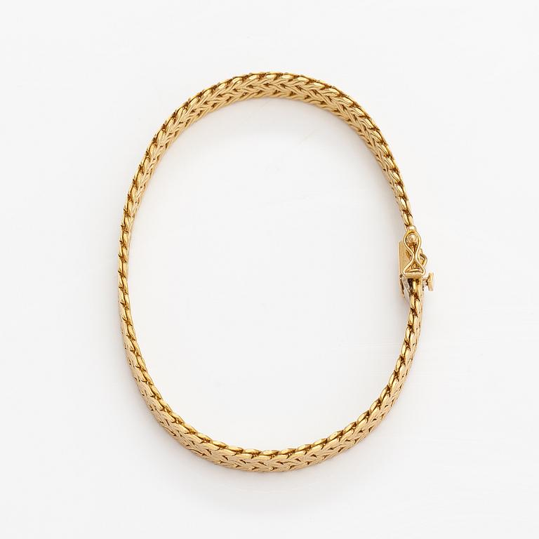 Armband, 18K guld. Unoaerre, Italien.
