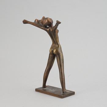 Stig Blomberg, sculpture, bronze, signed.