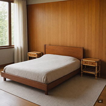 Kenneth Bergenblad, Bedside tables, a pair, “Manilla”, Dux.