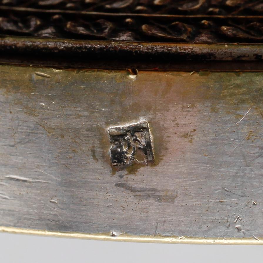 LJUSSTAKAR, 1 par, försilvrad mässing, empire, 1800-tal.
