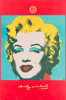 POSTER AFTER ANDY WARHOL, offset lithograph /poster, printed in Germany.
