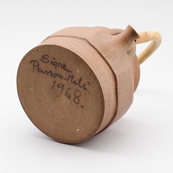 TEKANNA, stengods, Signe Persson-Melin, signerad och daterad 1968.