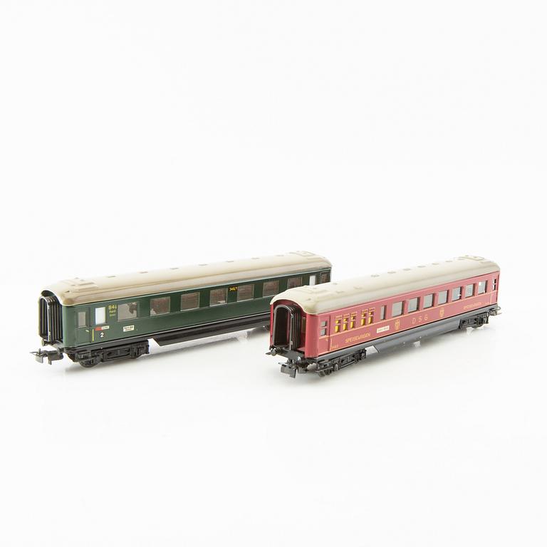 Märklin, train set, including two locomotives, E44039 and 89028.