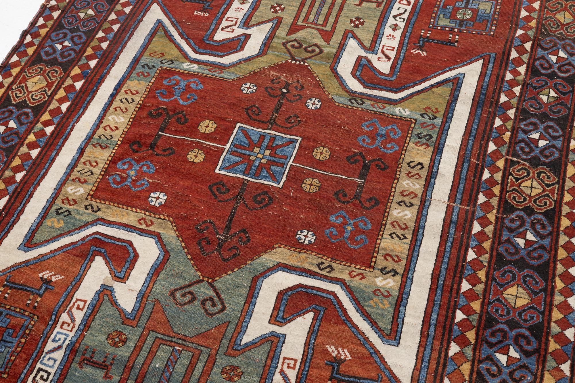 Matta, antik Sewan Kazak, södra Kaukasus, ca 295 x 180 cm.