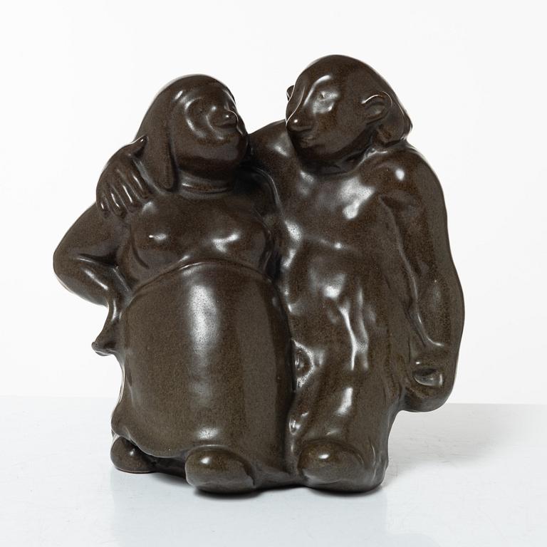 Åke Holm, a stoneware sculpture, Höganäs.