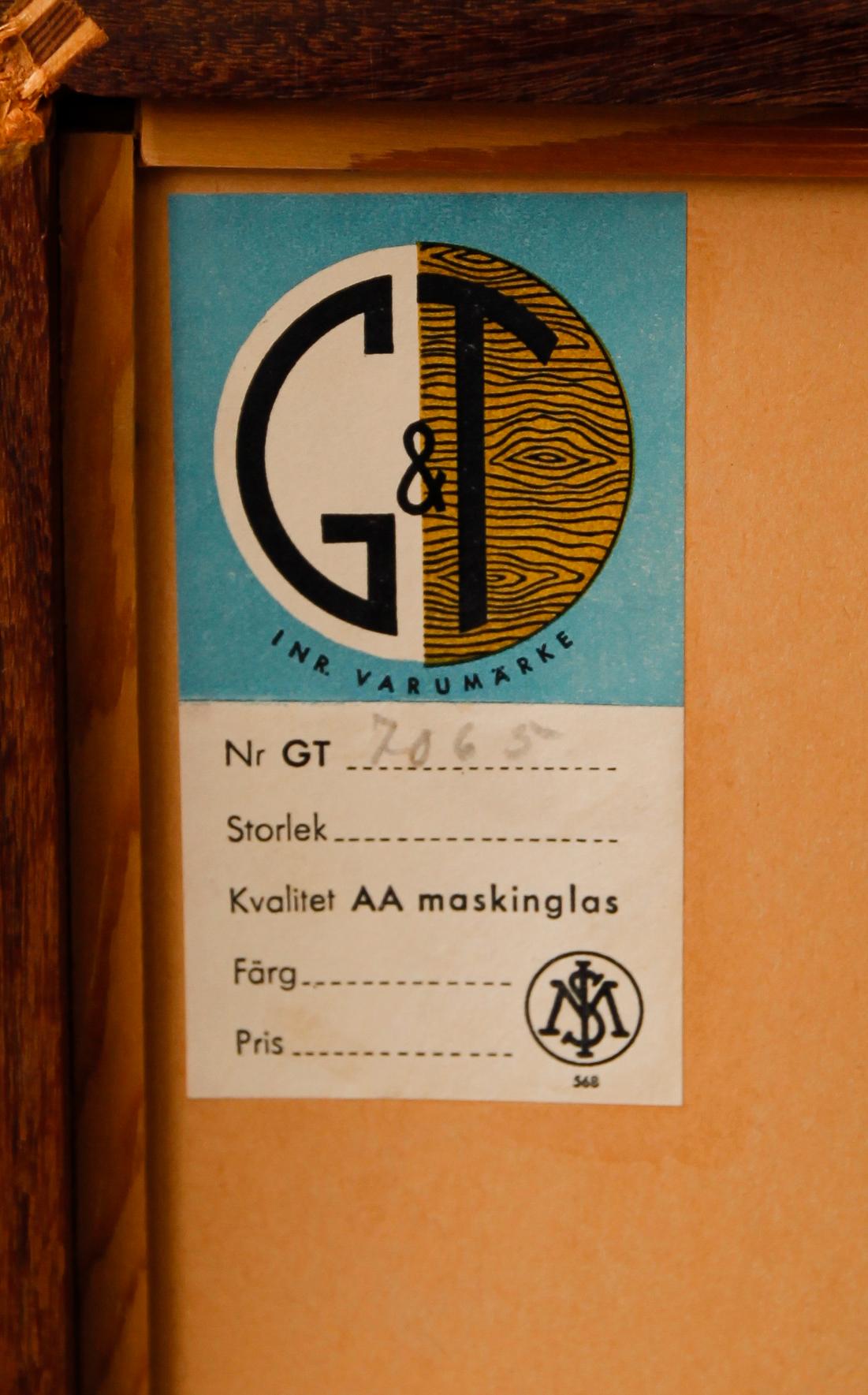 HALLMÖBEL, 2 delar, "Rally", Sven Engström och Gunnar Myrstrand, Tingströms, 1900-talets andra hälft.