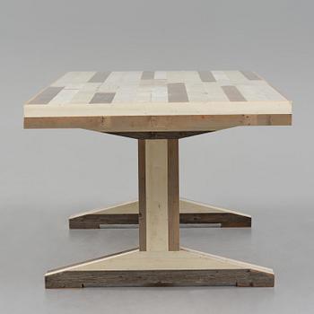 Piet Hein Eek, matbord, "Canteen Table in Scrapwood", Nederländerna, efter 2005.