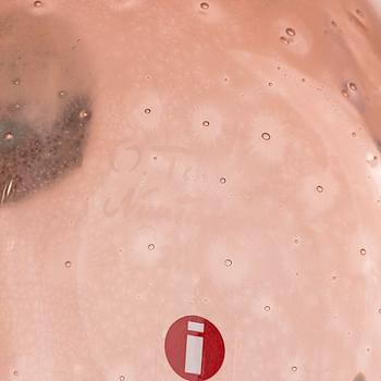 Oiva Toikka, glasfågel, signerad O. Toikka, Nuutajärvi, 2002.